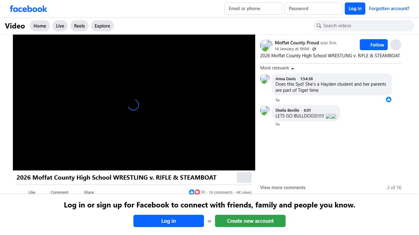 2026 Moffat County High School WRESTLING v. RIFLE & STEAMBOAT Moffat County Proud Facebook